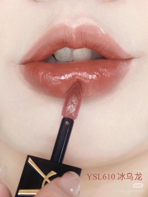 YSL圣罗兰黑管爱心唇釉镜面416  610 420 409 440奶茶烂番茄色 商品图6