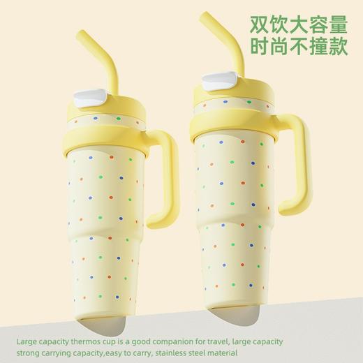 高颜值咖啡杯巨无霸保温杯 🔥轻奢双饮设计，喝水也能高级感✨1000ML超大容量，时尚不撞款，办公旅行全搞定！ 商品图2