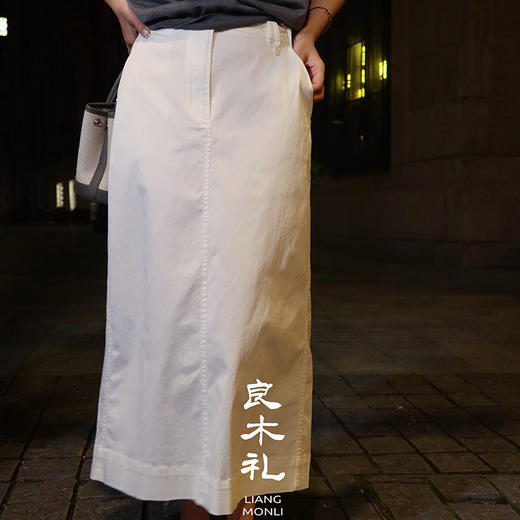 【特价不退不换】良木礼开叉直筒半裙（7797） 商品图2