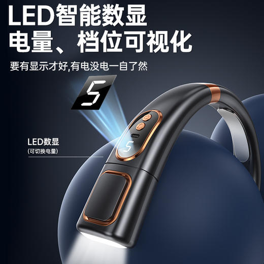 新款便携式挂脖风扇 "🔥1秒降温15°C！36小时续航+五档劲风，随身小空调，这个夏天就靠它了❄️" 商品图2