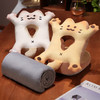 自然醒喵咪烤面包冰豆豆双面午睡枕学生趴桌子睡觉抱枕夏季午休办公室专用枕头QYL 商品缩略图7