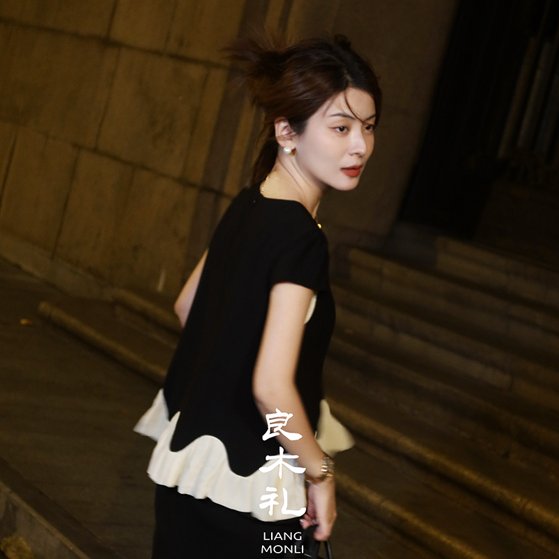 【不退不换】良木礼上衣&醋酸开叉半裙（9137&88168）