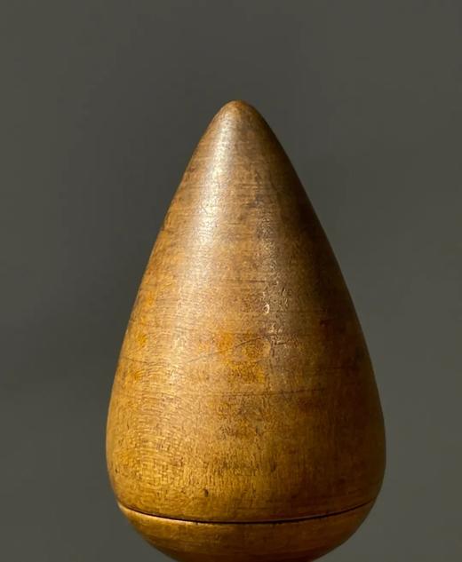 黄杨木雕琢火珠形供佛香盒，顺丰包邮 商品图8