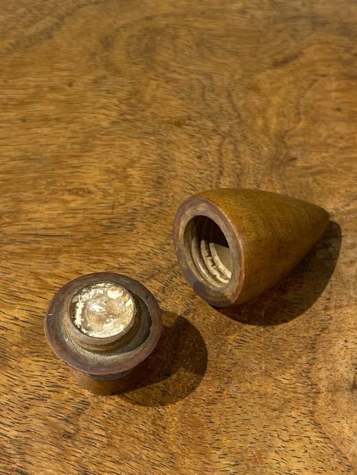 黄杨木雕琢火珠形供佛香盒，顺丰包邮 商品图2