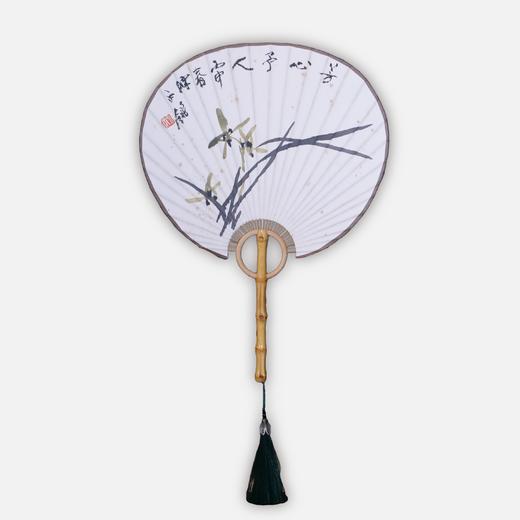 陈永锵《芳心予人》国画原作20CM*25CM 手绘宣纸团扇花鸟作品 商品图0