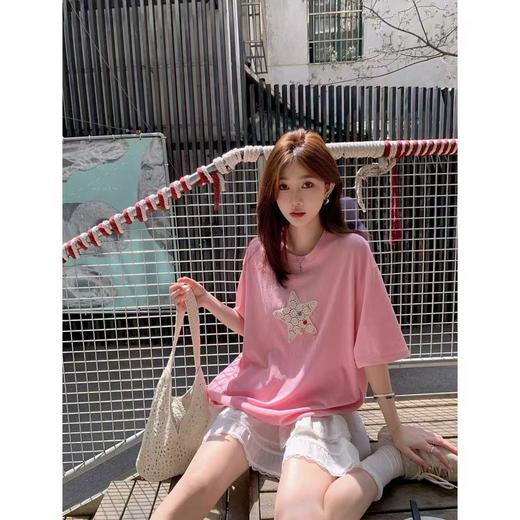 （小眠专属）海星贝壳T恤 | 胸前蕾丝海星超级重工，上身超有少女感，回头率爆表 商品图4