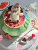 夏天的西瓜卡通小动物蛋糕-低糖处理无添加 商品缩略图2
