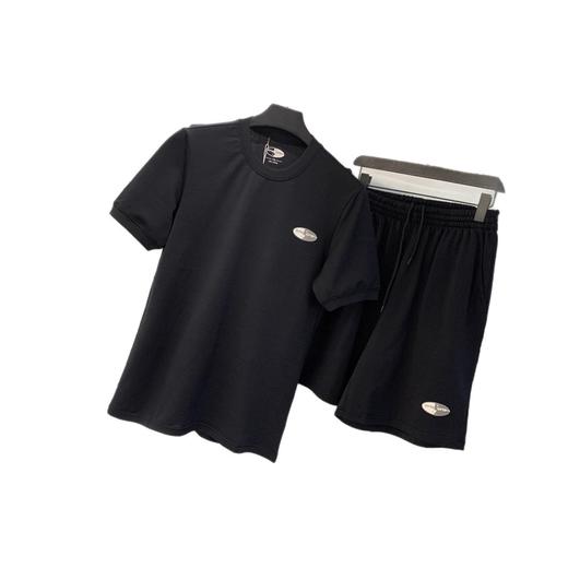 走老美订单！大捡漏！进口定织棉质！2025运动休闲夏季短袖短裤套装男款！ 商品图4