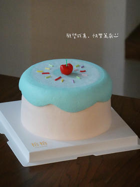 「小樱桃蜡烛·小奶糕」100%动物奶油（附图5寸·提前6小时预定））
