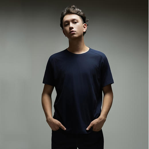 4158m山系行政 观夏S1贴身层吸湿圆领T恤速干T恤男圆领速干透气 商品图2