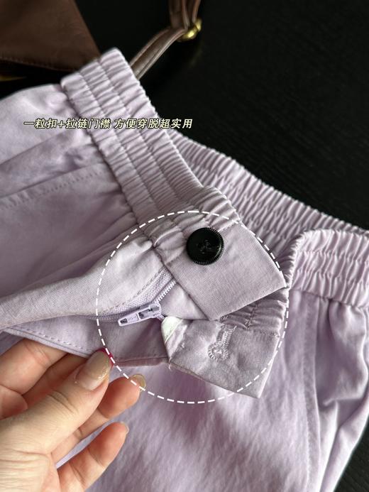 一眼沦陷的黑色上衣+紫色花边阔腿裤！ 商品图11