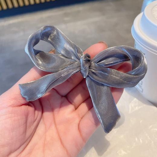 【甜美蝴蝶结发夹】侧边发型搭子，百搭简约有型白看不腻，不易滑落，发卡鸭嘴夹2025新款侧边夹刘海夹碎发夹气质发饰QQ 商品图4