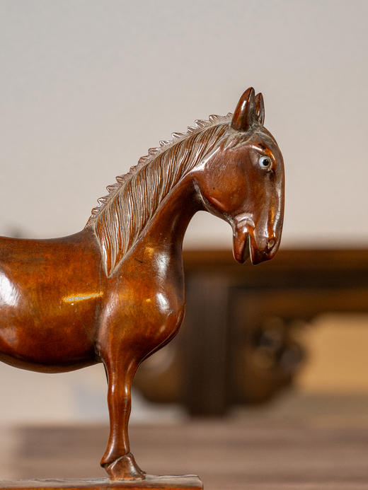 清	黄杨木雕立马摆件 商品图2