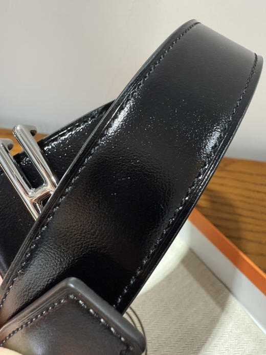 714-3 高端男士入 大马 Nathan 32 正方形针扣 双面用 纯色皮带腰带 商品图9