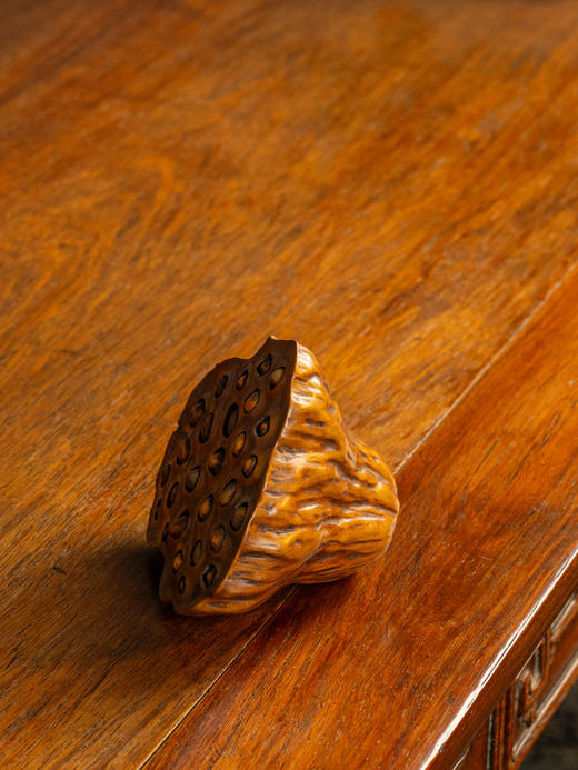 清	黄杨木雕莲蓬水盂 商品图1