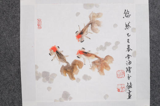 陈永锵《悠然》国画原作35CM*35CM手绘宣纸花鸟作品 商品图4