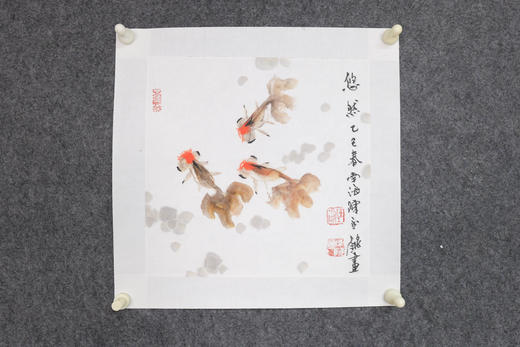 陈永锵《悠然》国画原作35CM*35CM手绘宣纸花鸟作品 商品图5