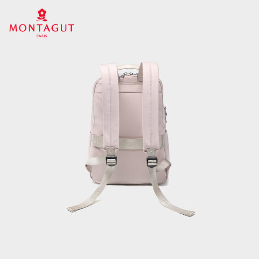 梦特娇中性新款织物布材质大容量书包通勤双肩包时尚背囊旅行背包 商品图5