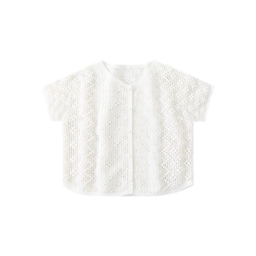 苏苏姐家菱格蕾丝短袖开衫手工diy蕾丝线编织自制材料包 商品图4