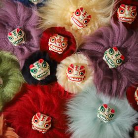 浚县皮老虎 全手工制作包挂车挂冰箱贴 会叫的中华传统毛绒玩具