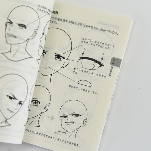 表情 漫画教程口袋书 二次元动漫插画教程书基础小白自学 发型素材临摹练习口袋本 商品图4