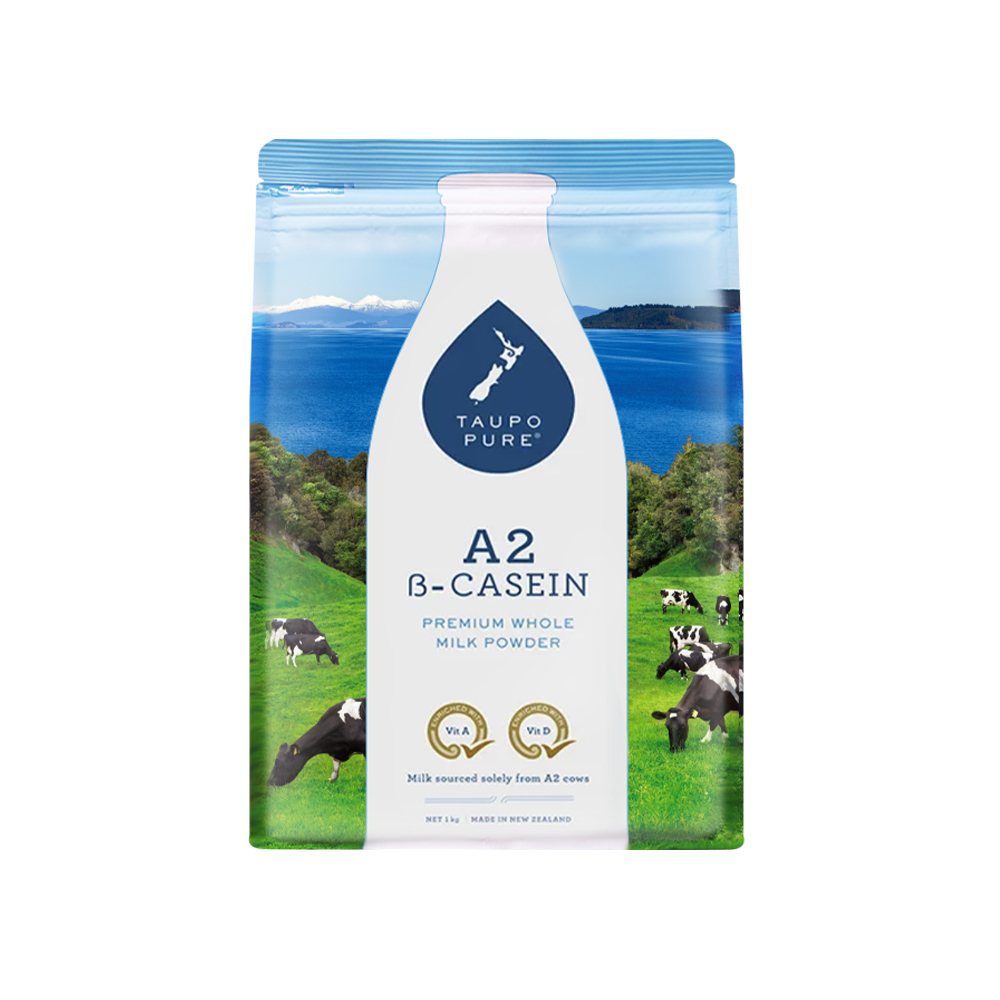 【保税】Taupo Pure/特贝优A2成人全脂乳粉1kg/袋 日期：27.5