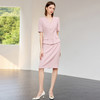 IWY/夏天薄款小西装套装女新款粉色职业装气质女神范高端两件套CS2290 商品缩略图2