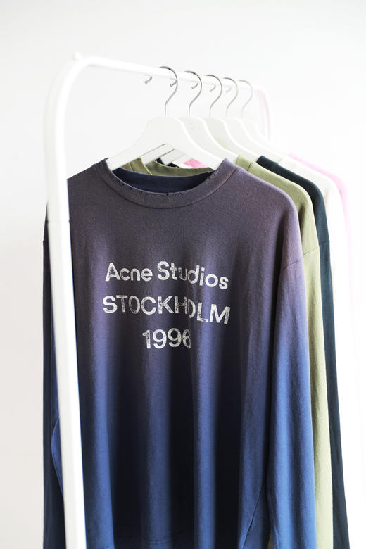 松弛感长袖tee，字母印花设计。做旧复古水洗情侣宽松长袖C071460 商品图11