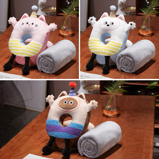 自然醒小手大开冰豆豆双面午睡枕办公室午休神器儿童午觉趴桌上小学生抱枕QYL 商品图8