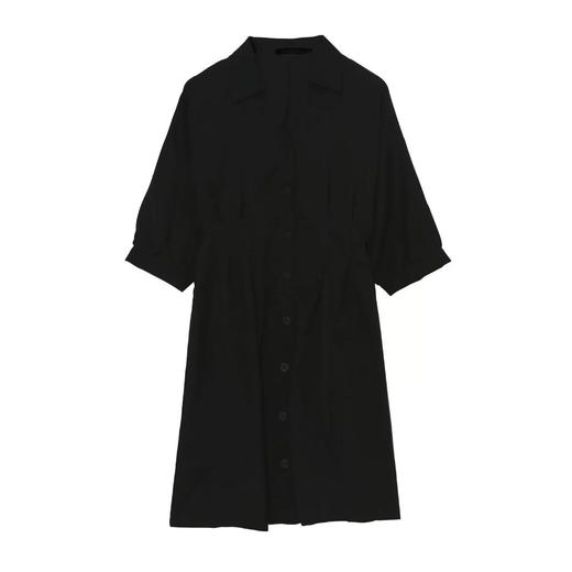 【诗铭洛可】2186连衣裙V领中裙衬衫裙B3-1 商品图1