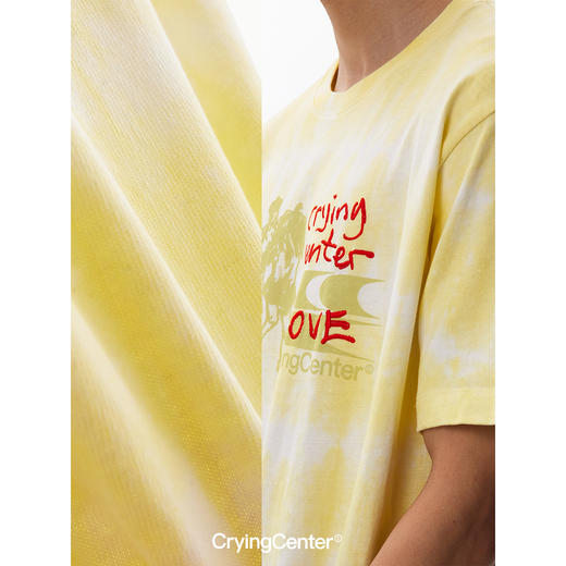 CryingCenter for love 泪屋工艺线再生棉logo tee 哭喊中心 商品图2