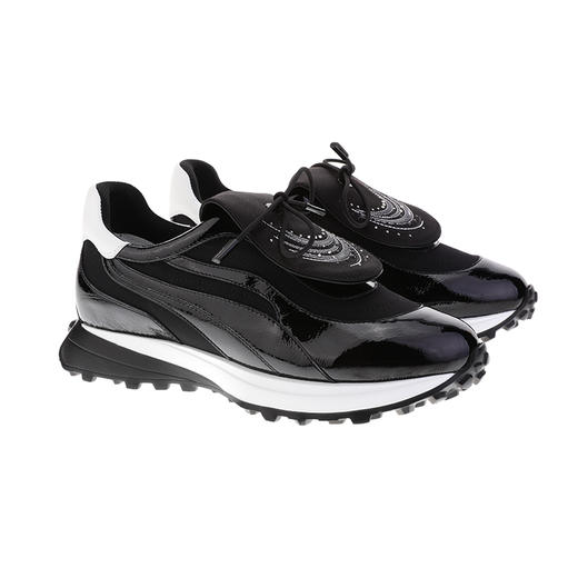 sheme景颇族原创设计刺绣水晶速干透气内里舒适小牛皮女式运动鞋可定制 商品图5