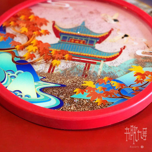 岳麓书院‘麓云湘水’系列流沙杯垫 商品图4