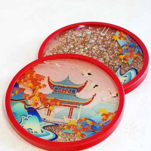 岳麓书院‘麓云湘水’系列流沙杯垫 商品图6