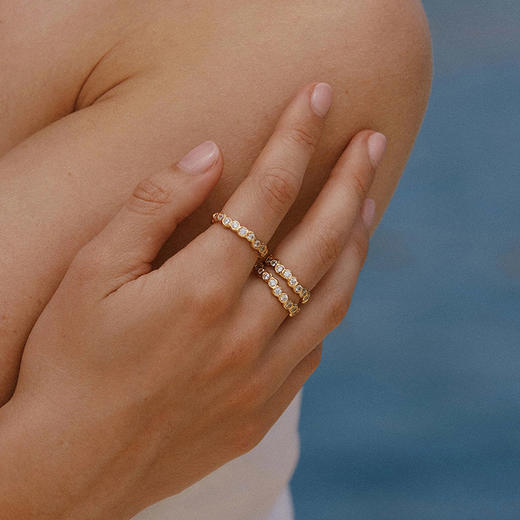 北京仓｜Agapee-Amélia II-白色 锆石 戒指［法国设计师］ 商品图2