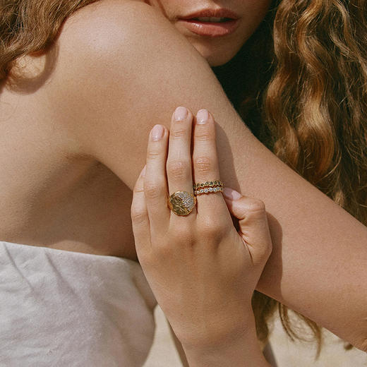 在途4周到｜Agapee-Amélia II-深绿色 锆石 戒指［法国设计师］ 商品图3