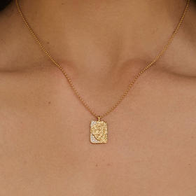 北京仓｜Agapee-Kálama-羊皮书 吊坠 项链［法国设计师］