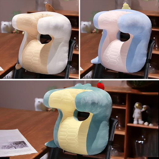 自然醒多巴胺动物仰睡枕办公室午休神器护颈靠枕睡觉抱枕趴睡枕QYL 商品图8