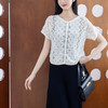 苏苏姐家菱格蕾丝短袖开衫手工diy蕾丝线编织自制材料包 商品缩略图3