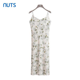 NUTS商场同款夏季小清新气质高级感碎花吊带连衣裙428102212