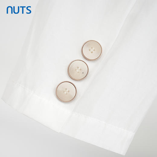 NUTS商场同款夏季白色简约通勤OL职场休闲西装外套221048278B 商品图3