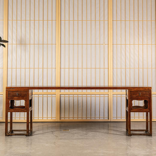 清早期	黄花梨独板架几案 商品图0