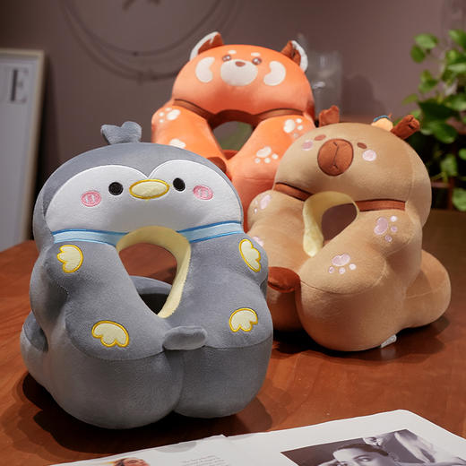 自然醒卡通冰藤凉席双面午睡枕办公室趴睡觉神器小学生儿童桌上枕头QYL 商品图8