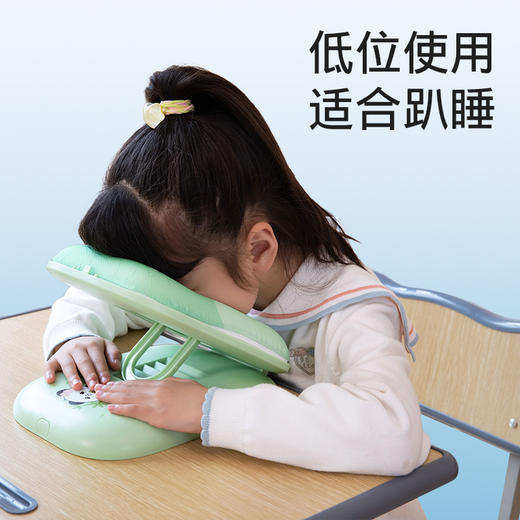 自然醒学生折叠款五档调节午睡枕冰丝夏凉卡通枕趴睡办公室便捷午睡神器QYL 商品图11