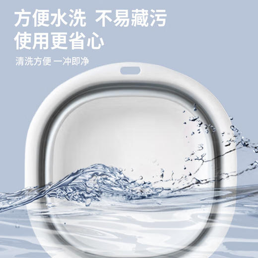 「折叠便携！加厚防摔」旅行折叠盆洗衣洗脸脸盆可压缩学生成人宿舍住院居家日用便携用品水盆 商品图3