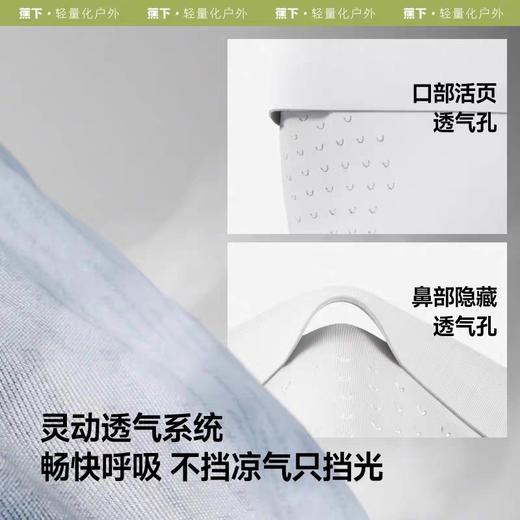蕉下轻薄无痕护眼角防晒口罩AL203 蓝烟灰 商品图3
