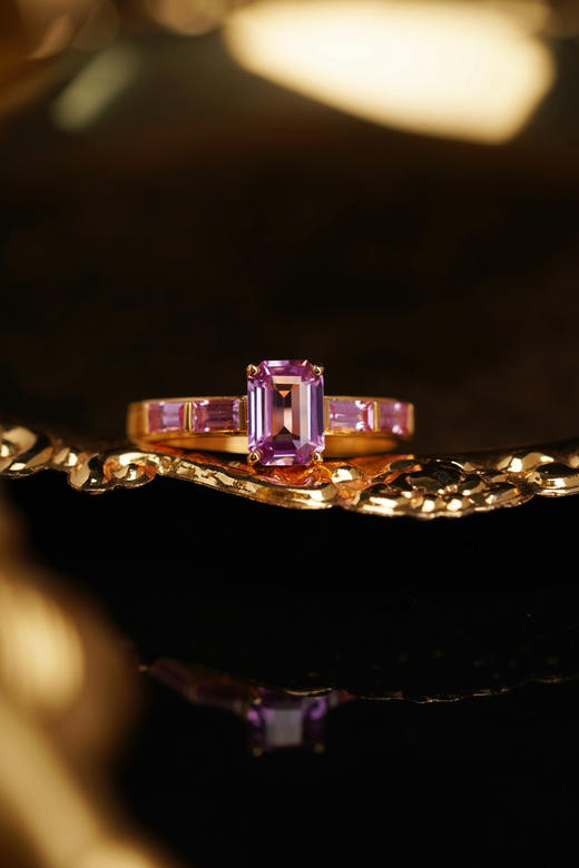 【喆】粉蓝宝戒指 商品图0