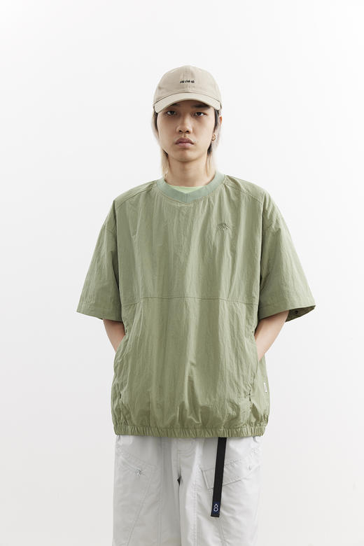 吃茶去chichaqu25户外运动机能拆卸长短袖光泽尼龙套头夹克山系 商品图0