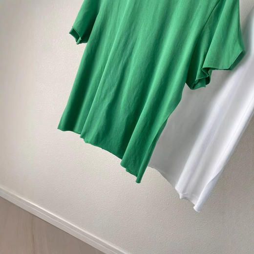 ROW风纯色圆领短袖T恤！女2025新款简约百搭宽松短款上衣！ 商品图2