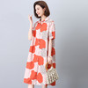 丁摩 纯棉印花连衣裙女中长款衬衫裙子Y7630 商品缩略图5